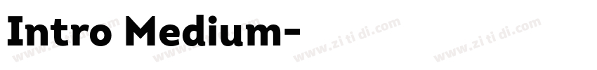 Intro Medium字体转换